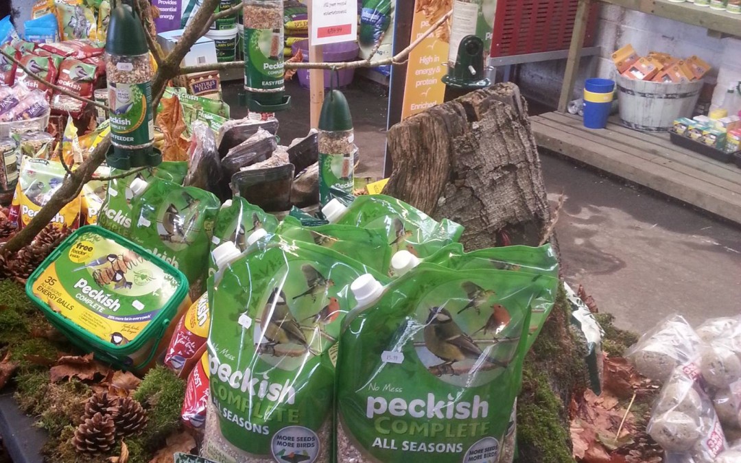 ‘Peckish’ bird food now on sale, here at New Coley.